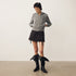 DIDDI_MODA_Cropped_Napoleon_Double_Row_Metal_Buttons_Two_Way_Zipper_Women&
