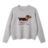DIDDI_MODA_Dachshund_Jacquard_Loose_Long_Sleeve_Women&