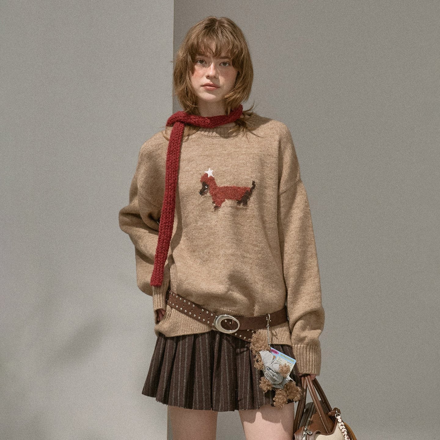 DIDDI_MODA_Dachshund_Round_Neck_Loose_Soft_Women&
