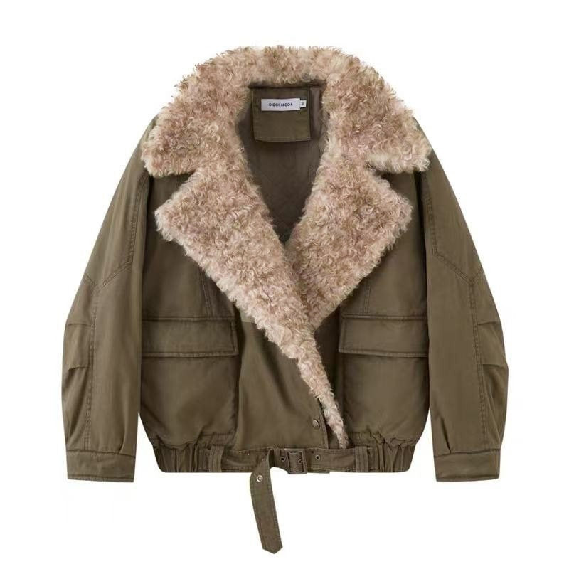 DIDDI_MODA_Detachable_Fur_Collar_Parka_Women&
