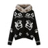 DIDDI_MODA_Detachable_Fur_Collar_Penguin_Jacquard_Hooded_Women&