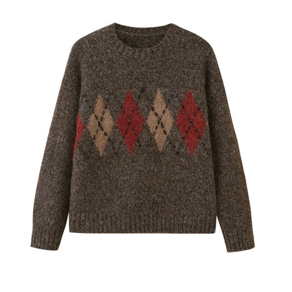 DIDDI_MODA_Diamond_Single_Row_Button_Long_Sleeve_Cardigan_Women&