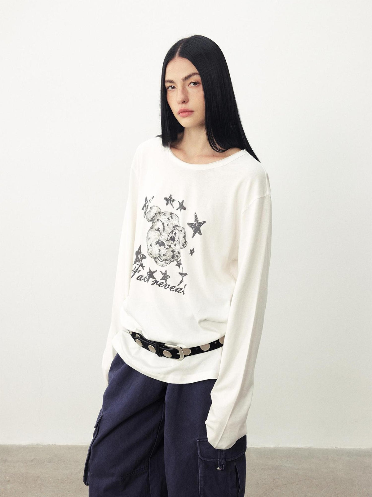 DIDDI MODA Distressed Fun Print Linen Blend Women&