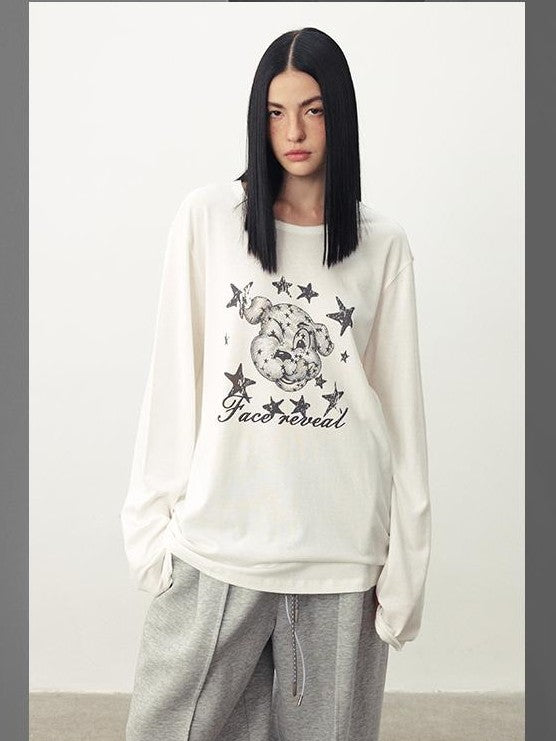 DIDDI MODA Distressed Fun Print Linen Blend Women&