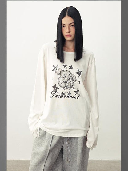 DIDDI MODA Distressed Fun Print Linen Blend Women&