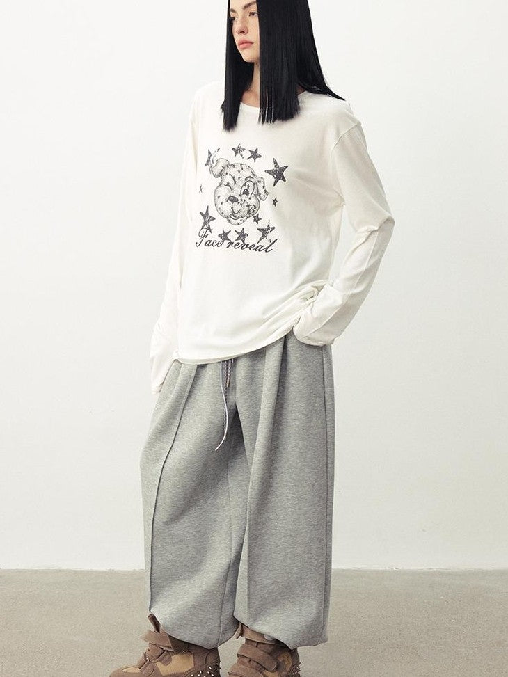 DIDDI MODA Distressed Fun Print Linen Blend Women&