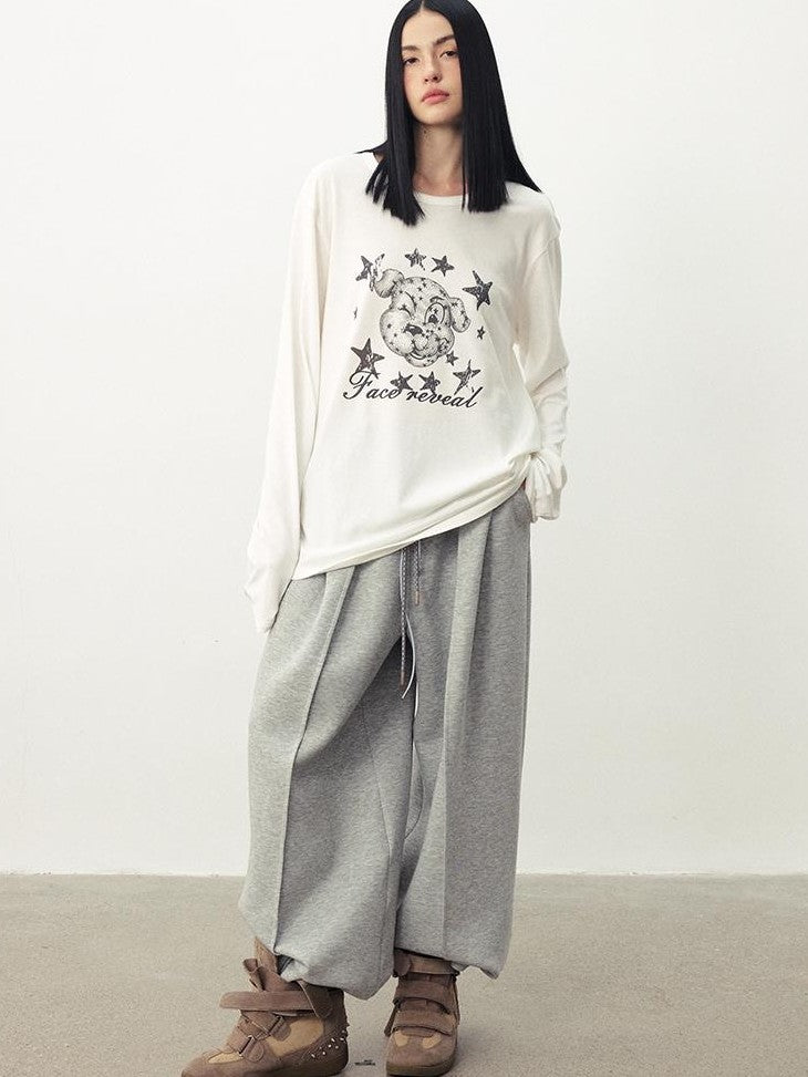 DIDDI MODA Distressed Fun Print Linen Blend Women&