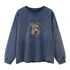 DIDDI_MODA_Distressed_Text_Puppy_Washed_Loose_Oversized_Women&