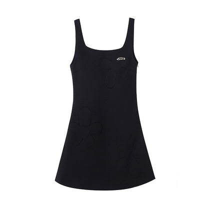 DIDDI_MODA_Embossed_Ruching_Spliced_Asymmetrical_Neck_Women&