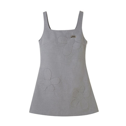 DIDDI_MODA_Embossed_Ruching_Spliced_Asymmetrical_Neck_Women&