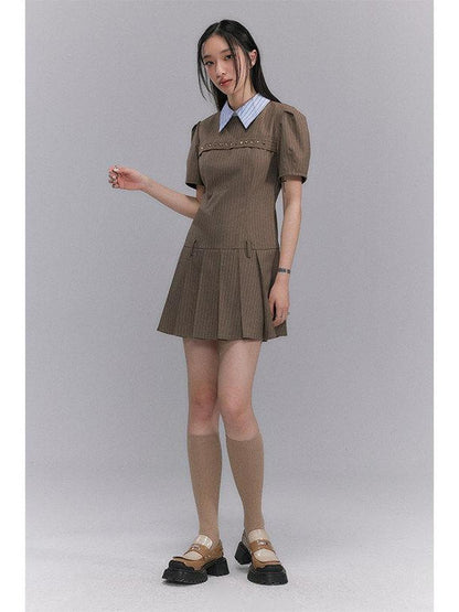 DIDDI MODA Embossed Ruching Spliced Asymmetrical Neck Women&