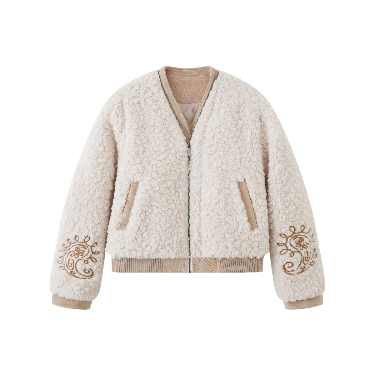 DIDDI_MODA_Embroidered_Zip_Loose_Women&