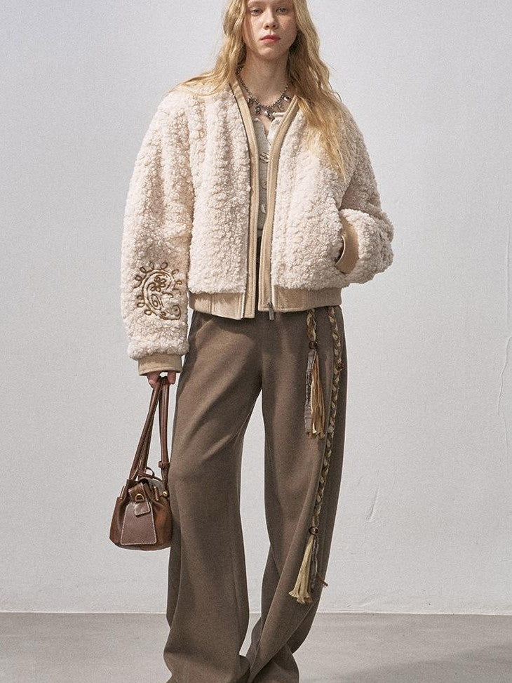 DIDDI MODA Embroidered Zip Loose Women&