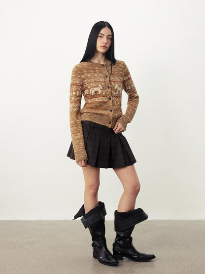 DIDDI MODA Fair Isle Pony Print Women&