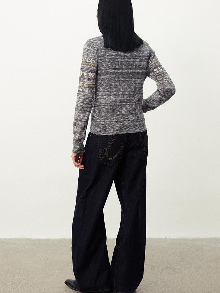 DIDDI MODA Fair Isle Pony Print Women&
