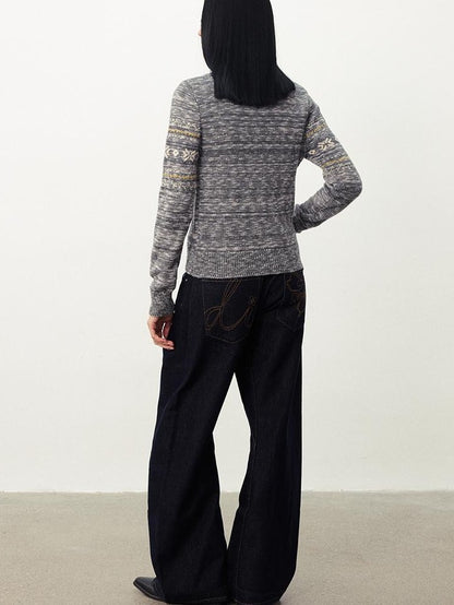 DIDDI MODA Fair Isle Pony Print Women&