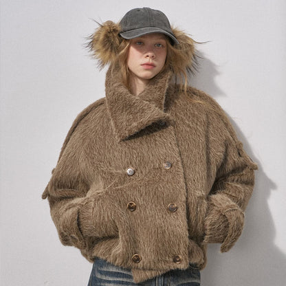 DIDDI_MODA_Faux_Fur_Short_Double_Breasted_Large_Lapel_Women&