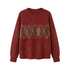 DIDDI_MODA_Floral_Diamond_Crewneck_Slouchy_Women&
