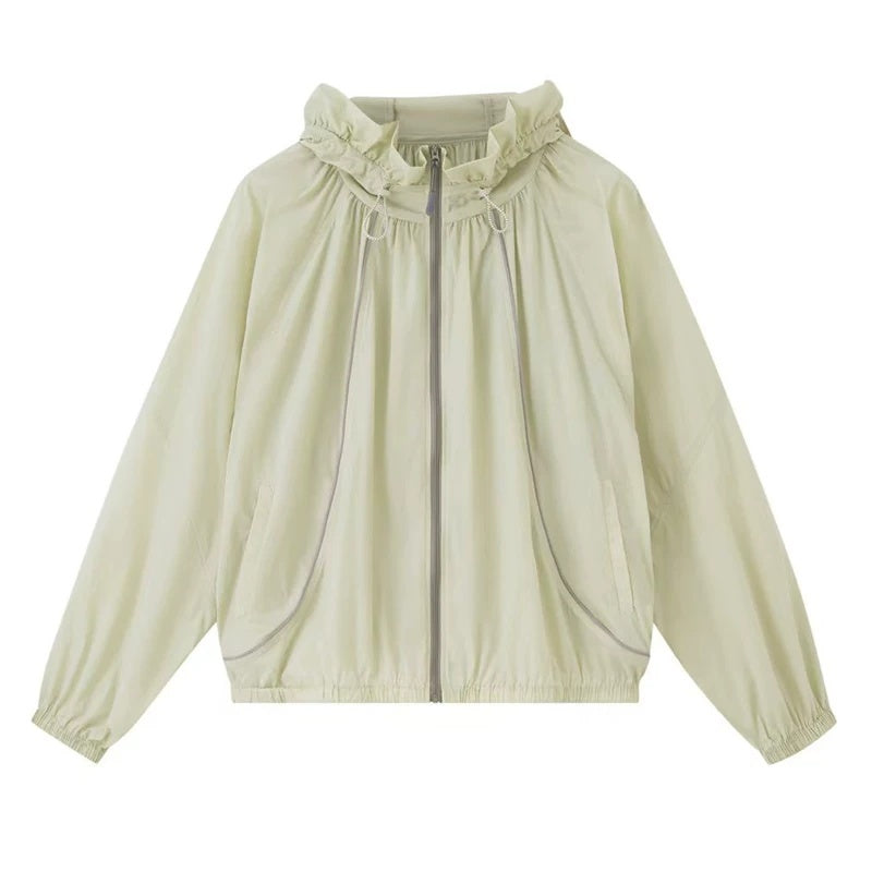 DIDDI_MODA_Flower_Bud_Hood_Sun_Protective_Plaid_Women&