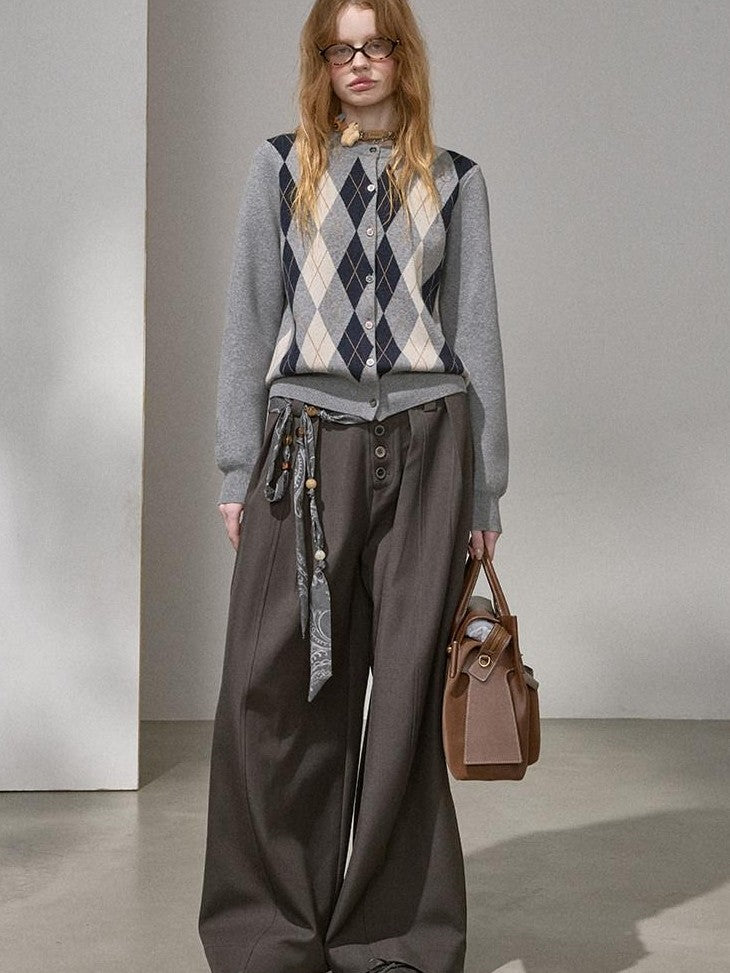 DIDDI MODA Flowy Button Pleated Cargo Women&