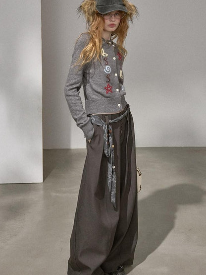 DIDDI MODA Flowy Button Pleated Cargo Women&