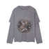 DIDDI_MODA_Forest_Deer_Print_Layered_Shoulder_Drop_Loose_Women&