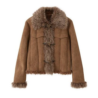 DIDDI_MODA_Fuzzy_Patchwork_Straight_Street_Style_Women&
