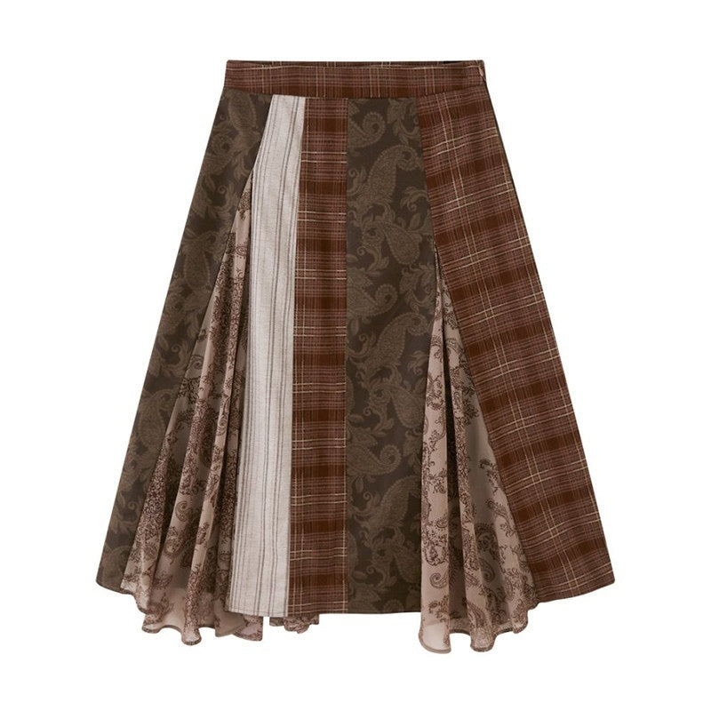 DIDDI_MODA_Fuzzy_Patchwork_Straight_Street_Style_Women&