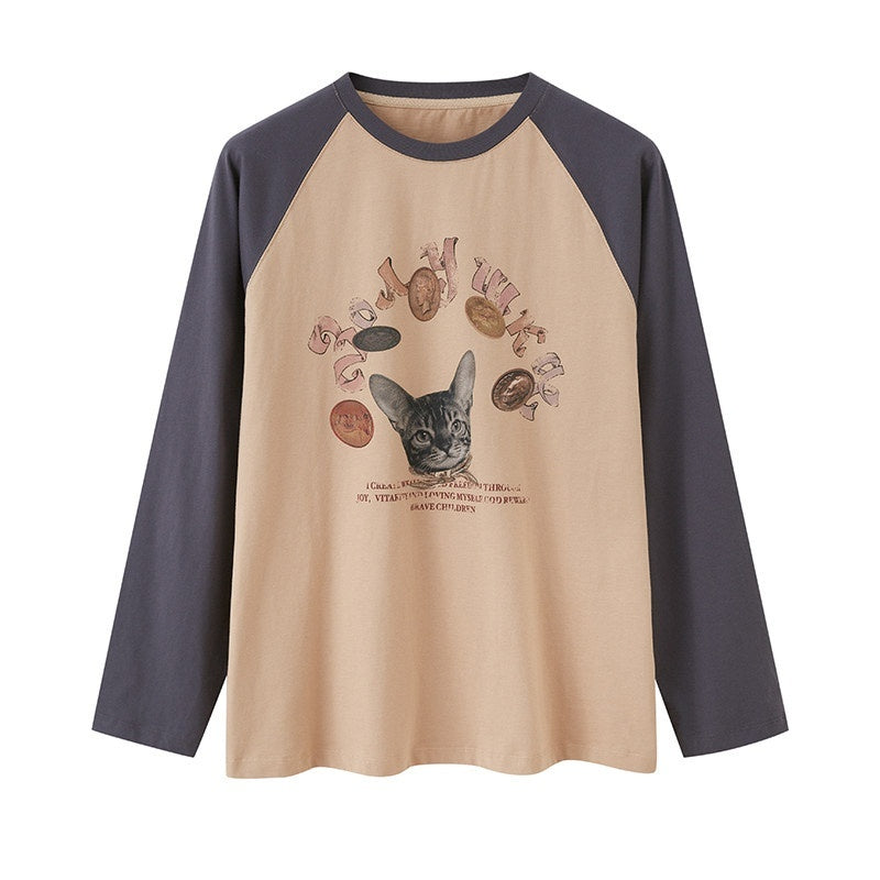 DIDDI_MODA_Gold_Coin_Cat_Print_Tie_Waist_Square_Neck_Women&