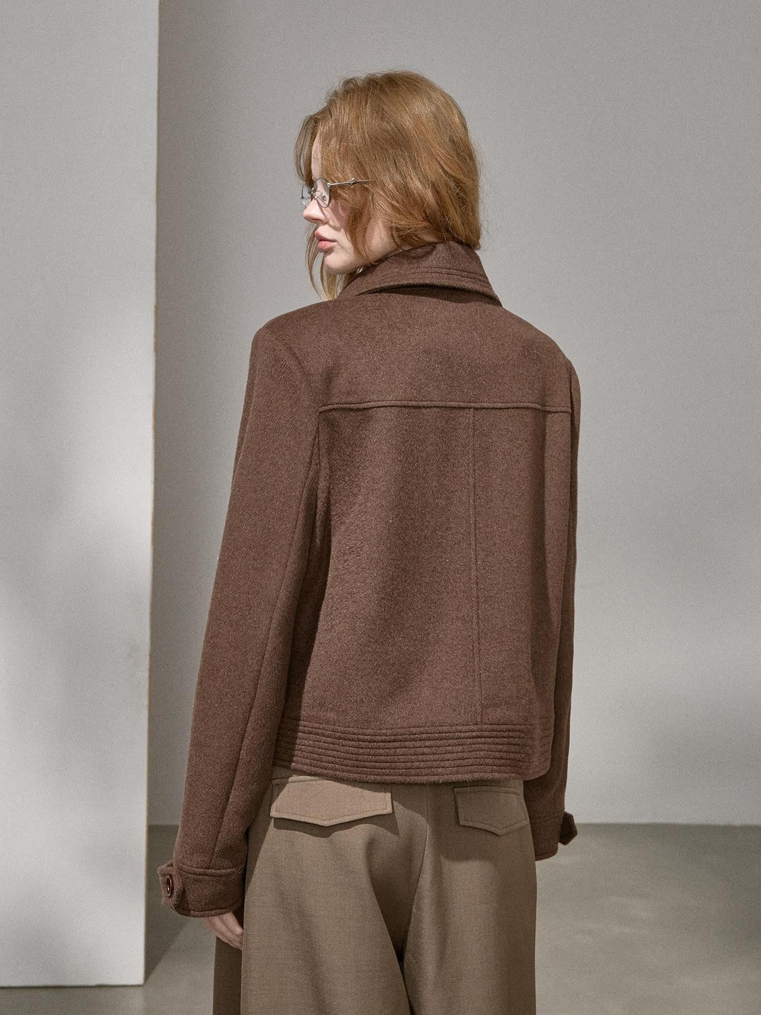 DIDDI MODA Gray Lapel Tailored Slim Fit Women&