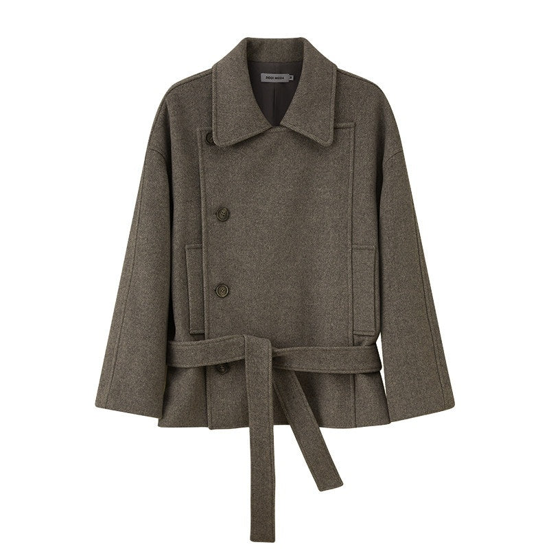 DIDDI_MODA_Grey_Double_Breasted_Notched_Collar_Women&