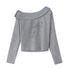 DIDDI_MODA_Grey_Knit_Lapel_Bow_Cardigan_Women&