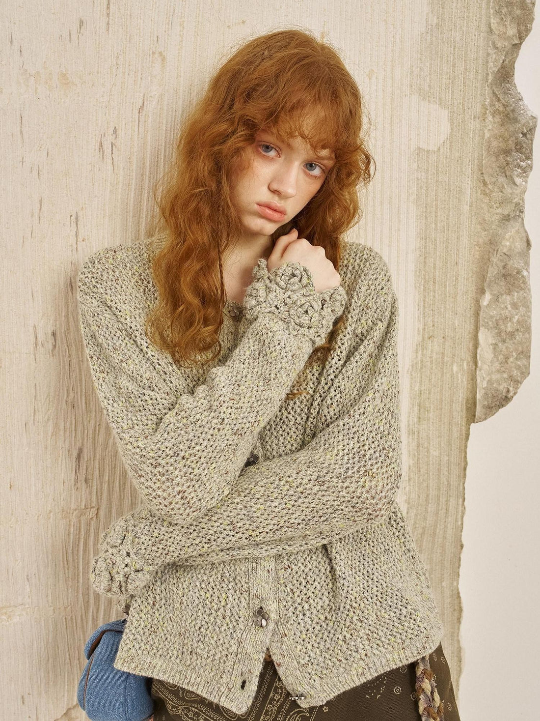 DIDDI MODA Hand Crochet Openwork Floral Vintage Loose Solid Women&