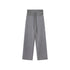 DIDDI_MODA_Heather_Gray_Folded_Waist_High_Waist_Slim_Casual_Women&