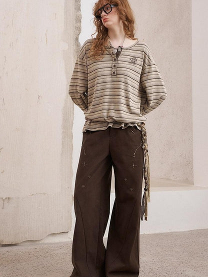 DIDDI MODA Hooded Zipper White Duck Down Wide Leg Women&