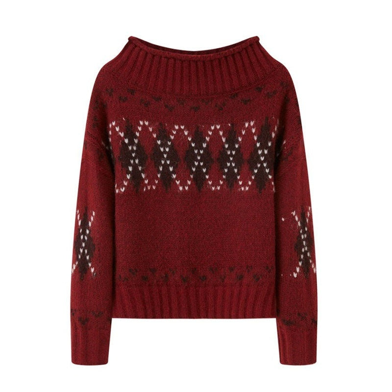 DIDDI_MODA_Jacquard_Diamond_Patchwork_Women&