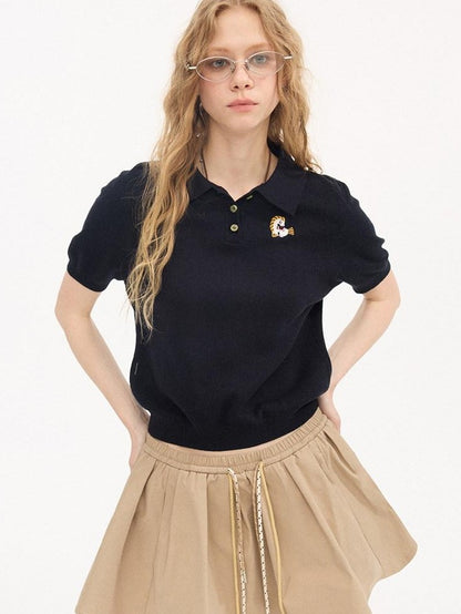 DIDDI MODA Khaki Contrast Tie Puff Elastic Waist Loose Fit Women&
