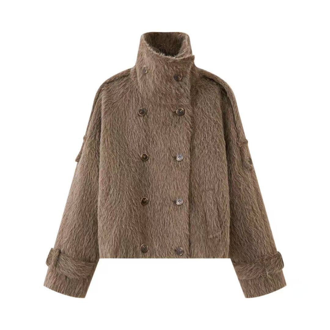 DIDDI_MODA_Khaki_Curved_Cut_Parka_Women&