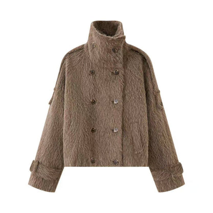 DIDDI_MODA_Khaki_Curved_Cut_Parka_Women&