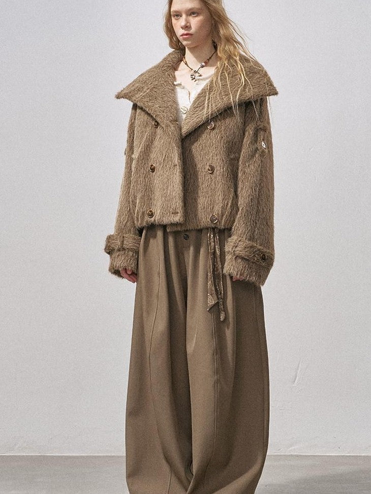 DIDDI MODA Khaki Curved Cut Parka Women&