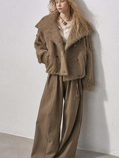 DIDDI MODA Khaki Curved Cut Parka Women&