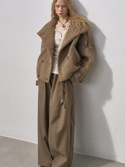 DIDDI MODA Khaki Curved Cut Parka Women&