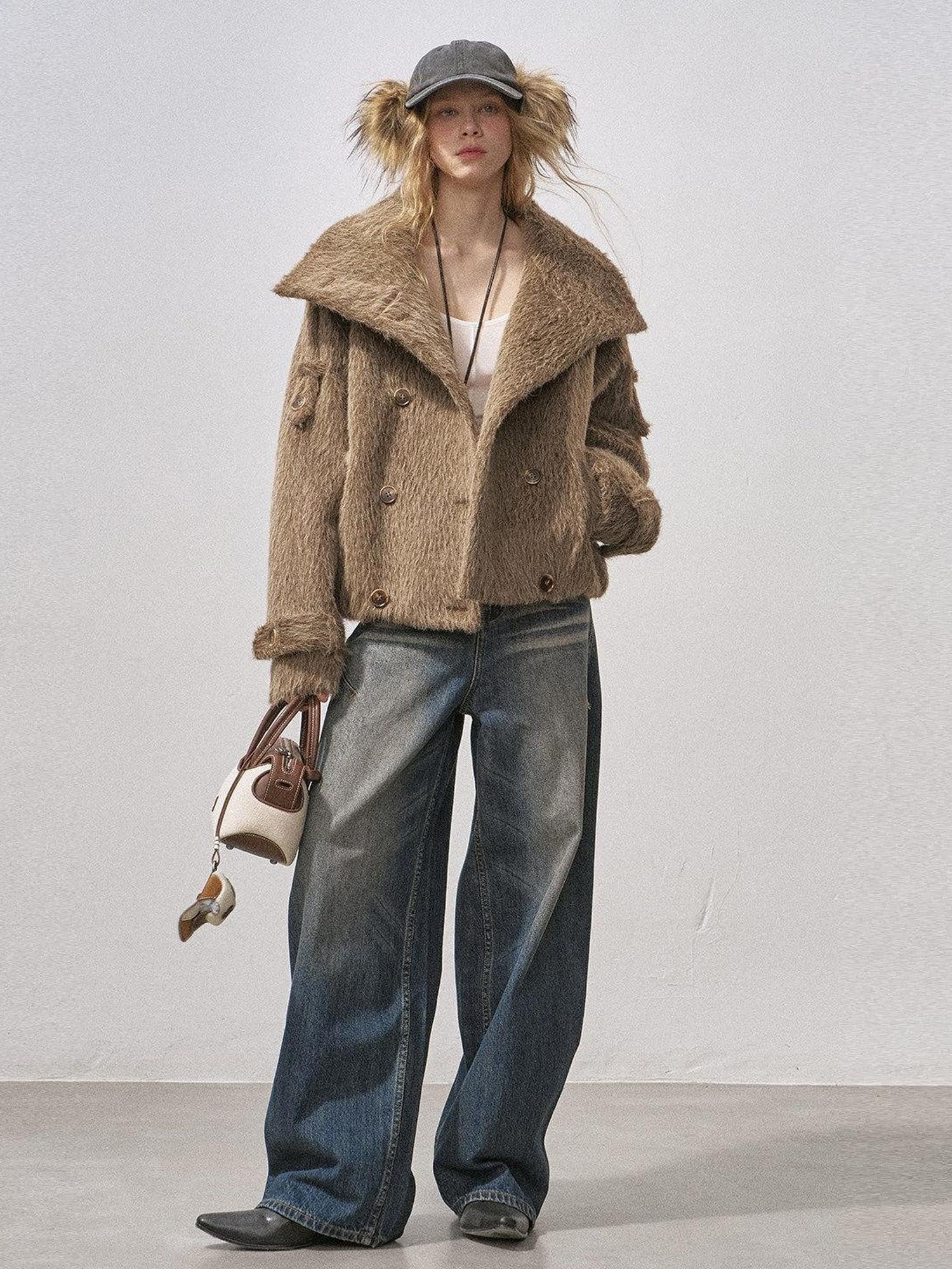 DIDDI MODA Khaki Curved Cut Parka Women&