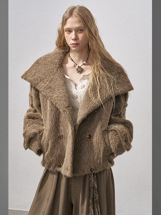 DIDDI MODA Khaki Curved Cut Parka Women&