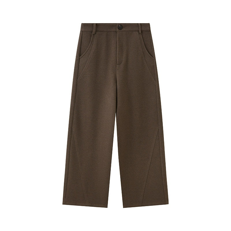 DIDDI_MODA_Khaki_Drapey_Solid_Curved_Leg_Relaxed_High_Waist_Women&