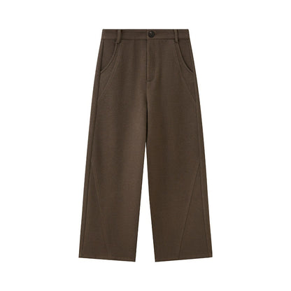DIDDI_MODA_Khaki_Drapey_Solid_Curved_Leg_Relaxed_High_Waist_Women&