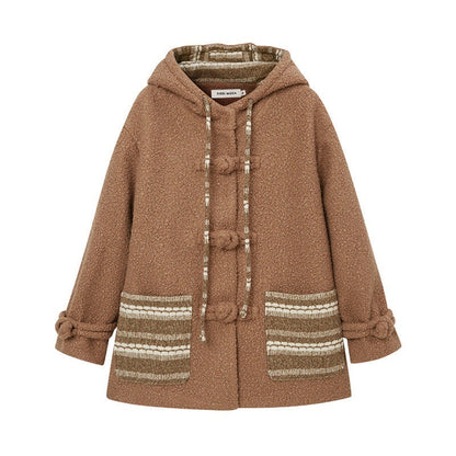 DIDDI_MODA_Khaki_Hooded_Workwear_Striped_Women&