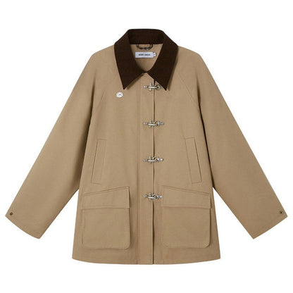 DIDDI_MODA_Khaki_Hooded_Workwear_Striped_Women&