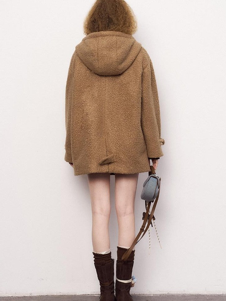 DIDDI MODA Khaki Hooded Workwear Striped Women&