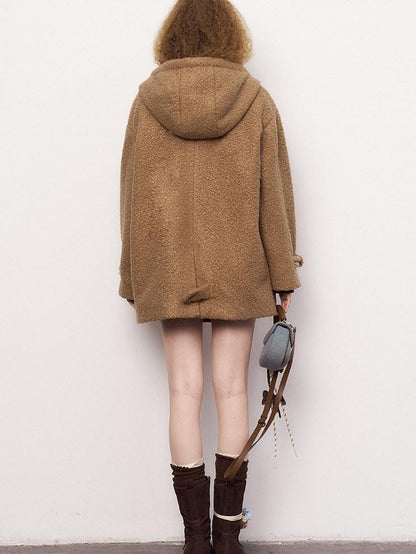 DIDDI MODA Khaki Hooded Workwear Striped Women&